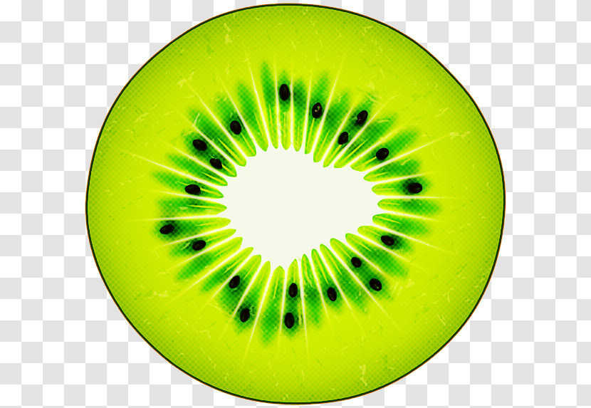 Kiwifruit Green Circle Yellow Fruit Transparent PNG