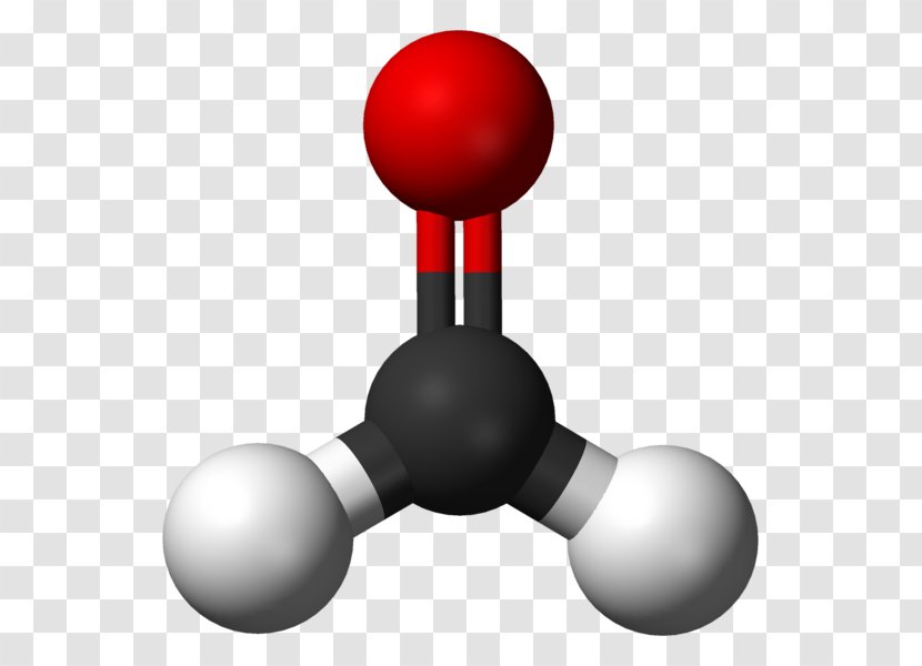 Formaldehyde Ball-and-stick Model IUPAC Nomenclature Of Organic Chemistry - Aldehyde Transparent PNG