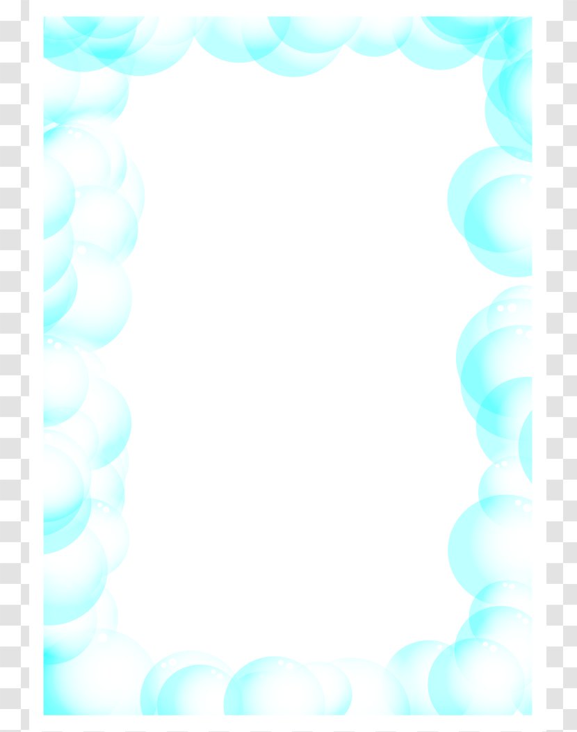Turquoise Desktop Wallpaper Sky Font - Picture Frame - Faster Cliparts Transparent PNG