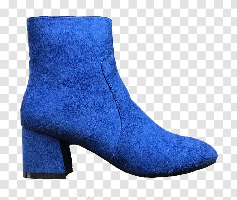 Fashion Boot Shoe Suede Over-the-knee - Blue - Block Heels Transparent PNG