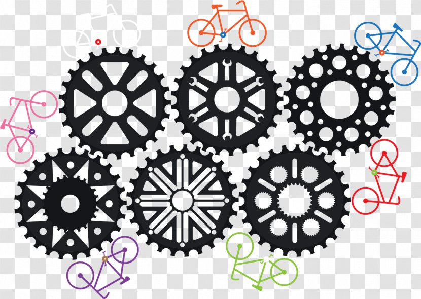 Bicycle Gearing Sprocket - Symmetry - Gear Transparent PNG