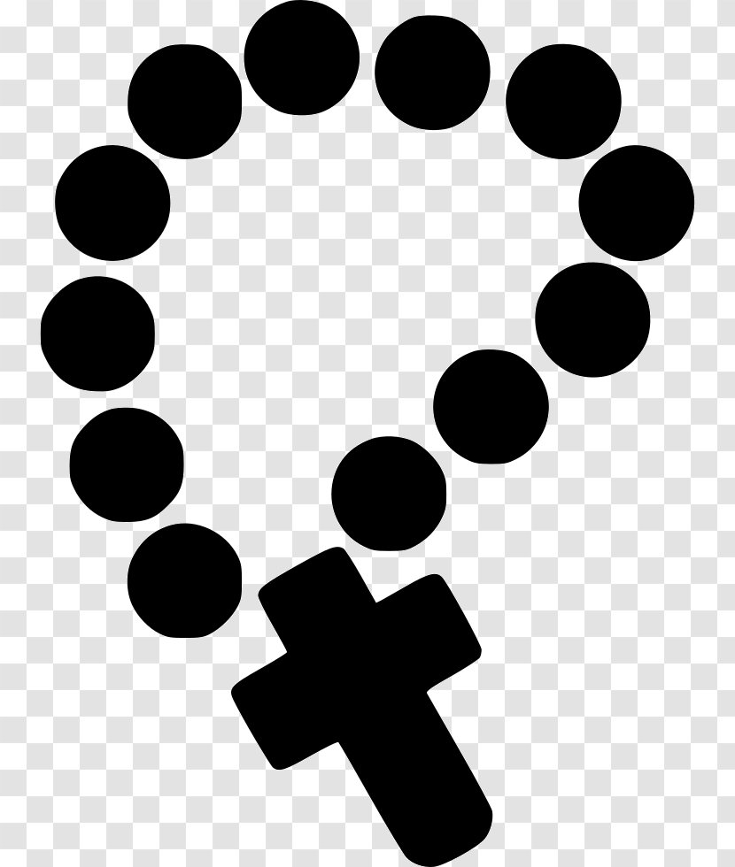 Rosary Prayer - Sign - Black Transparent PNG