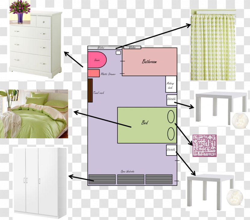 Bedroom Living Room House Curtain - September - Master Diagram Design Transparent PNG