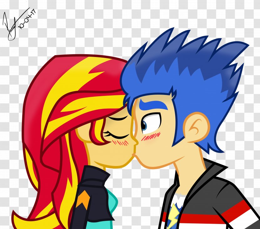 Sunset Shimmer Twilight Sparkle Flash Sentry Kiss My Little Pony: Equestria Girls - Heart Transparent PNG