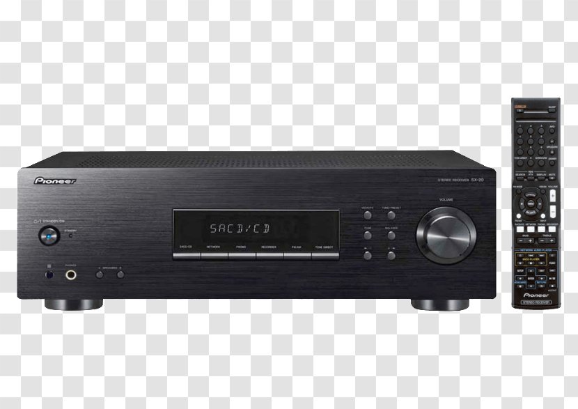 Blu-ray Disc AV Receiver Radio High Fidelity Pioneer Corporation - Electronic Device - Electronics Transparent PNG