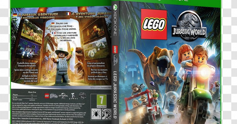Lego Jurassic World Xbox 360 Wii U PlayStation Transparent PNG