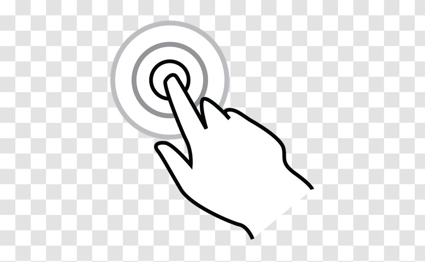 Finger Tap - Cartoon - Gesture Transparent PNG