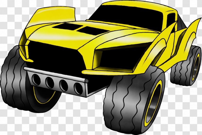 Monster Truck Yellow Vehicle Motor Motorsport - Radiocontrolled Car - Automotive Design Transparent PNG