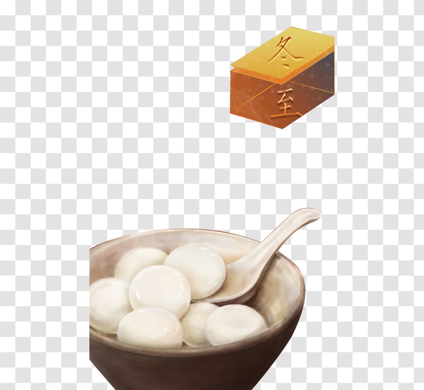 Tangyuan Dongzhi Winter Solstice Solar Term Wonton - Spoon - Round Terms Of The Transparent PNG