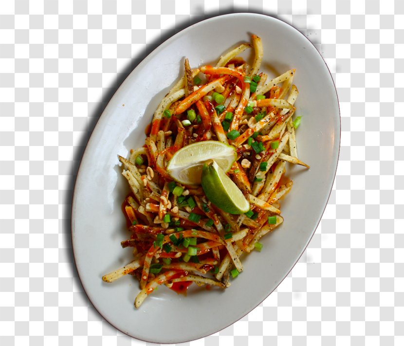 Thai Cuisine Pad French Fries Karedok Vegetarian - Restaurant - Side Dish Transparent PNG