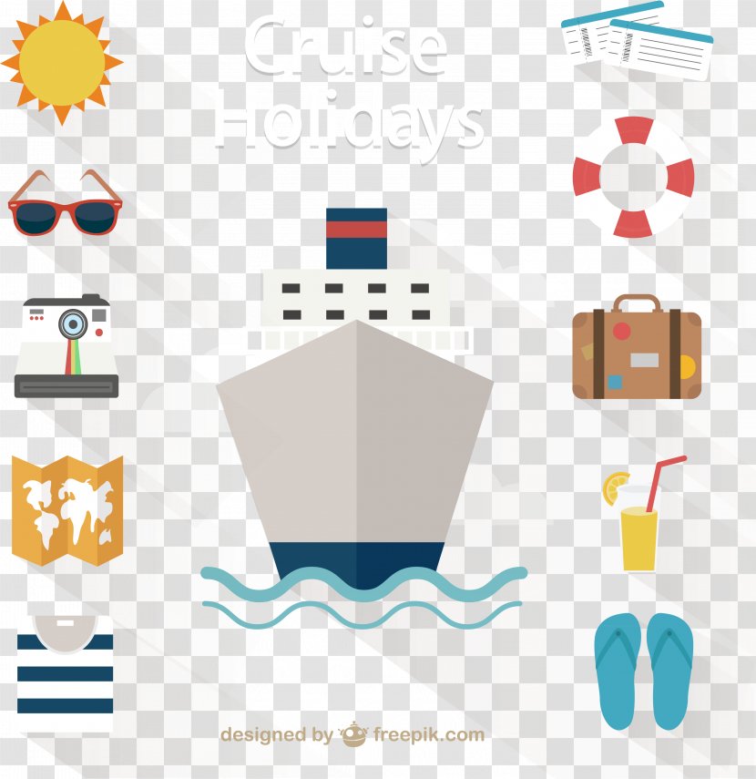 Cruise Ship Tourism Illustration Transparent PNG