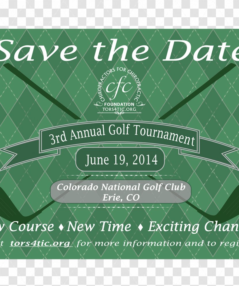 Brand Font - Golf Event Flyer Transparent PNG