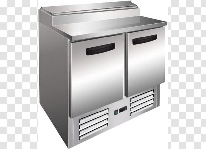 Saladette Pizza Table Refrigeration Refrigerator - Major Appliance Transparent PNG