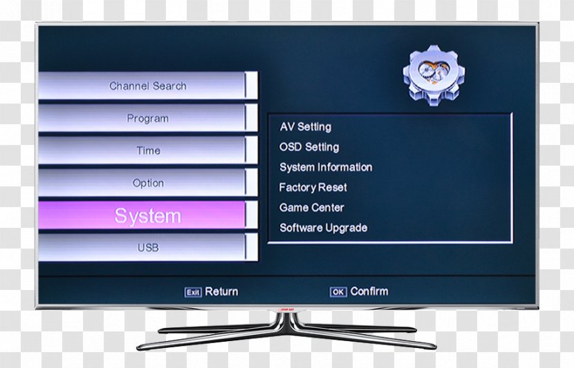 StarSat, South Africa Computer Software Digital Video Broadcasting Recorders Receiver - Lcd Tv - Skybox Download Transparent PNG