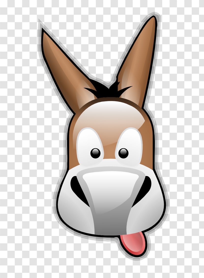 Donkey Logo Clip Art - Rabits And Hares - Slides Transparent PNG
