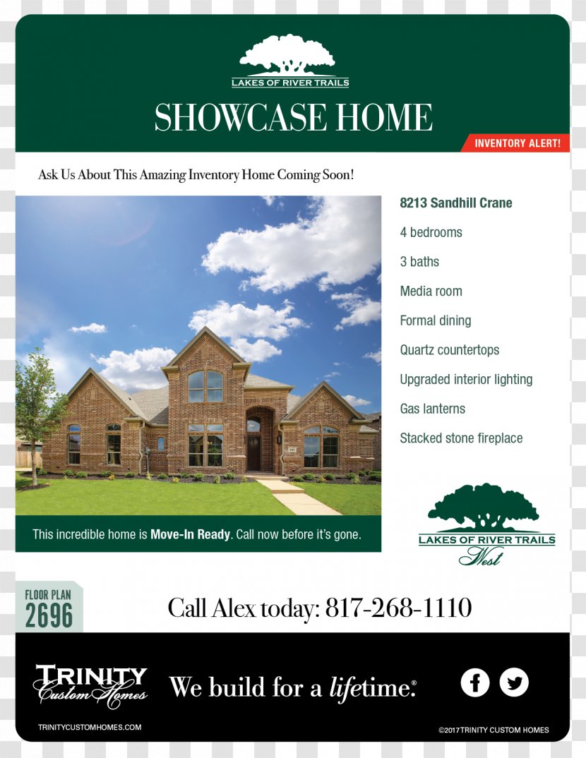 Trinity Custom Homes Property Brand - Estate - Strategy Flyer Transparent PNG