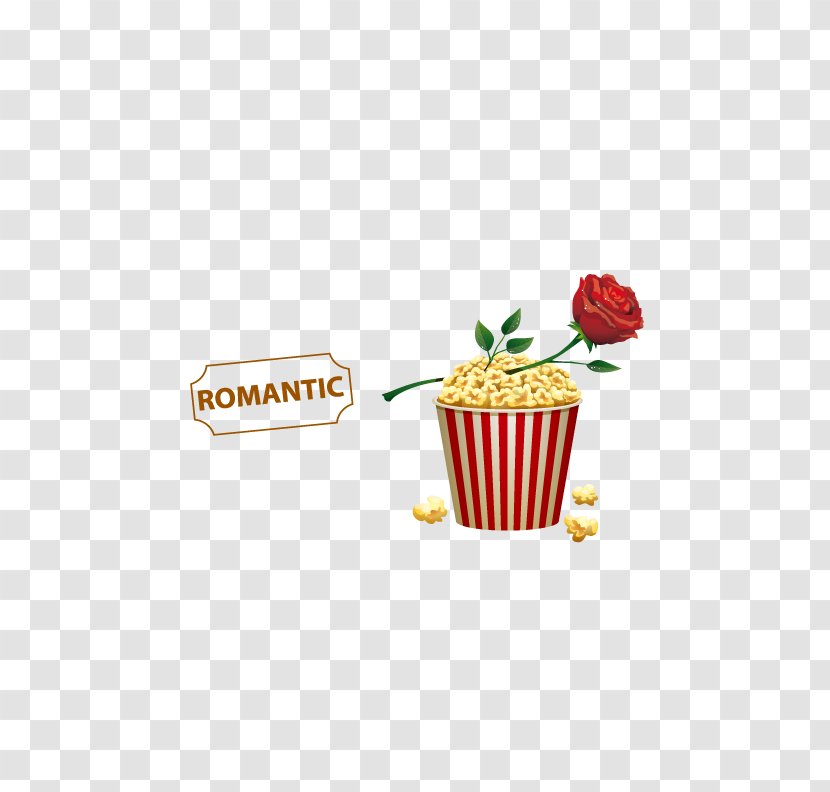 Popcorn Film Cinema - Romantic Valentine's Day Transparent PNG