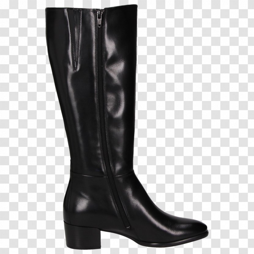 Riding Boot High-heeled Shoe Equestrian Black M - Knee High Men Transparent PNG