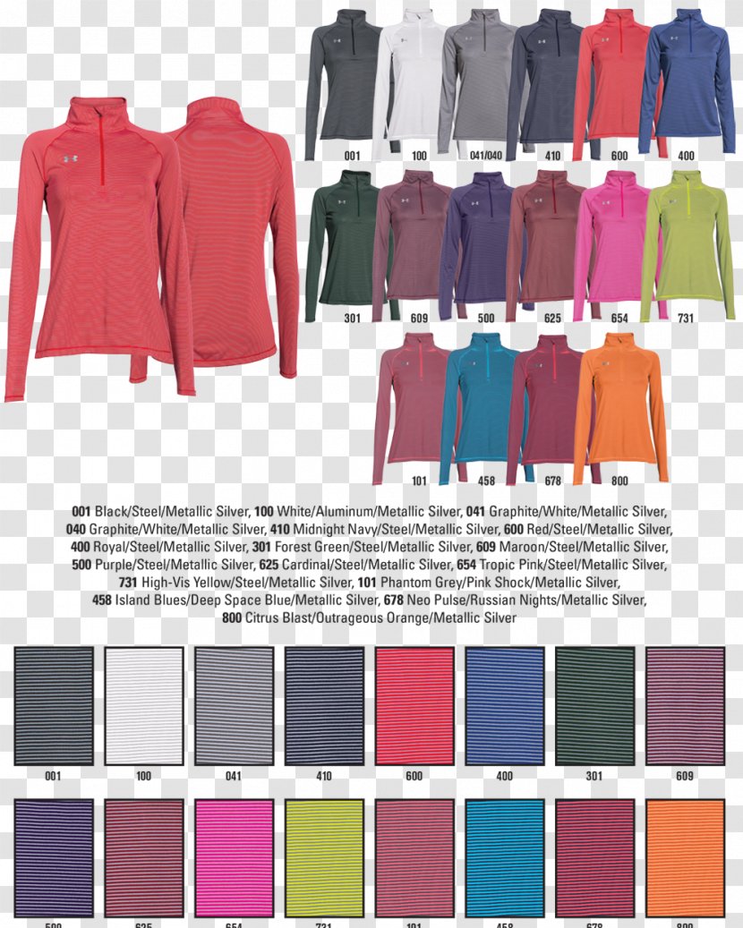 T-shirt Sleeve Zipper Under Armour Sweater - Sportswear - Technical Stripe Transparent PNG