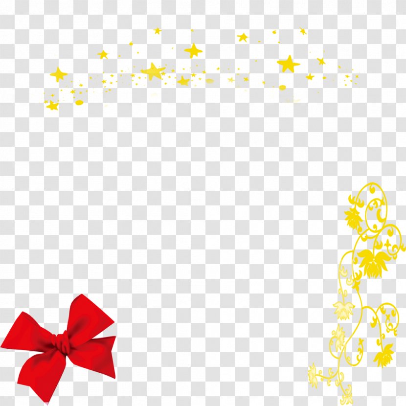 Shoelace Knot - Yellow - Venus Bow Transparent PNG