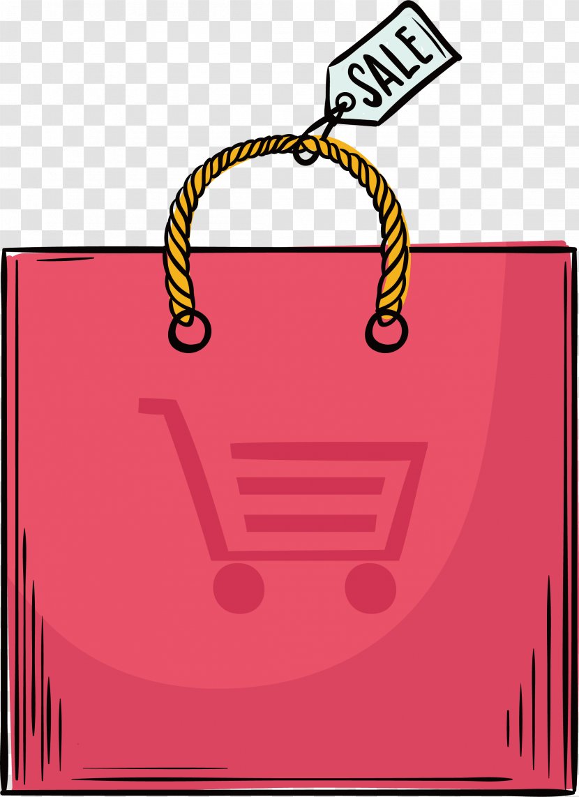 Handbag Shopping Bag Clip Art - Centre - Pink Transparent PNG