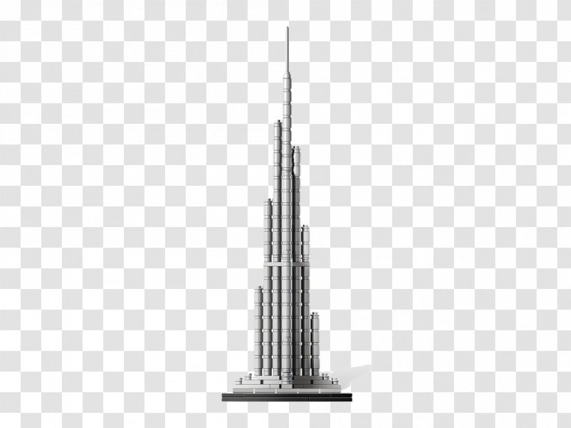 Black And White Pattern - Burj Khalifa Photo Transparent PNG