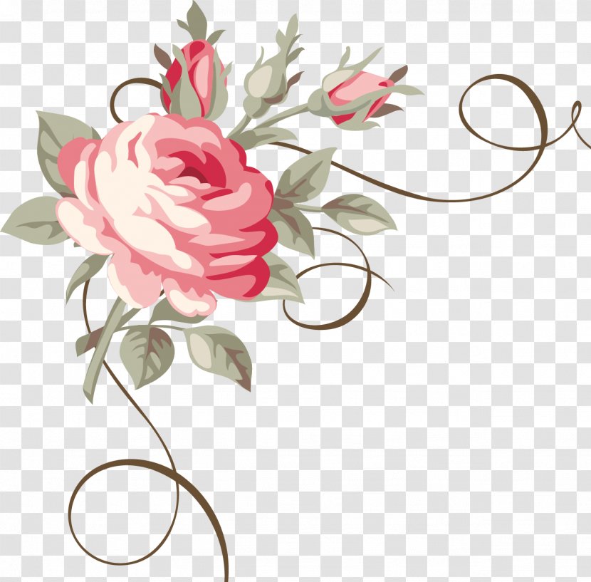 Flower Ornament Floral Design Rose - Order - Marsala Transparent PNG