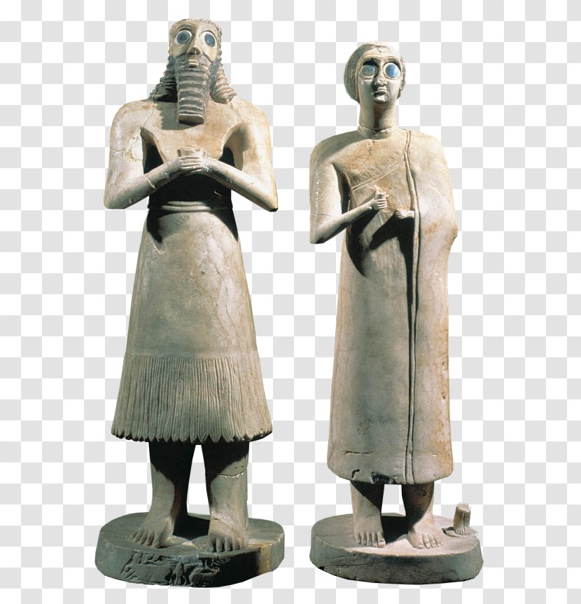 Eshnunna Statue Tell Asmar Hoard Sumer Figurine - Temple Transparent PNG