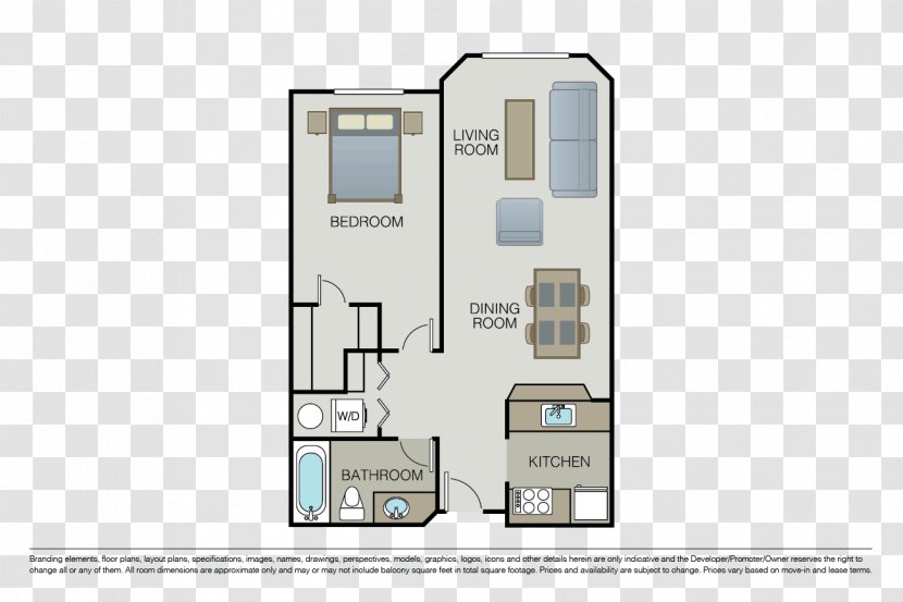 Fountain Court Apartments Renting Floor - Brand - Hand Drawn Single Room Dormitory Transparent PNG