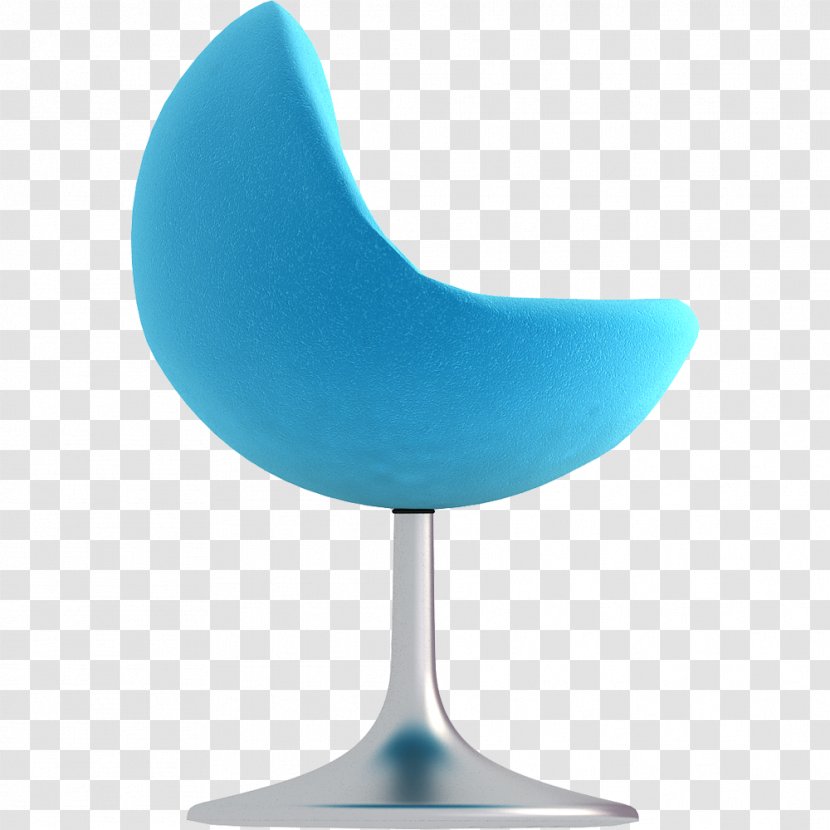 Turquoise Teal Furniture Plastic Chair - Microsoft Azure - Venus Transparent PNG