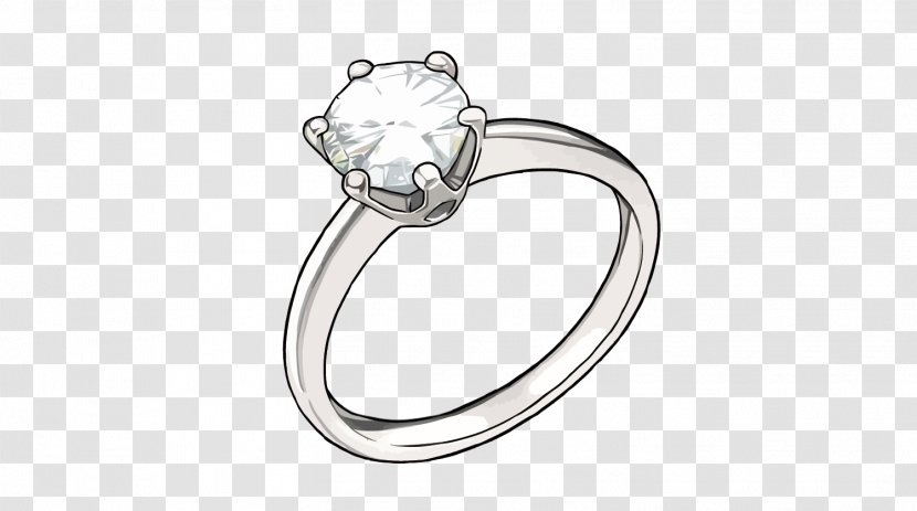 Ring Diamond Marriage Proposal - Body Jewelry - Vector Transparent PNG