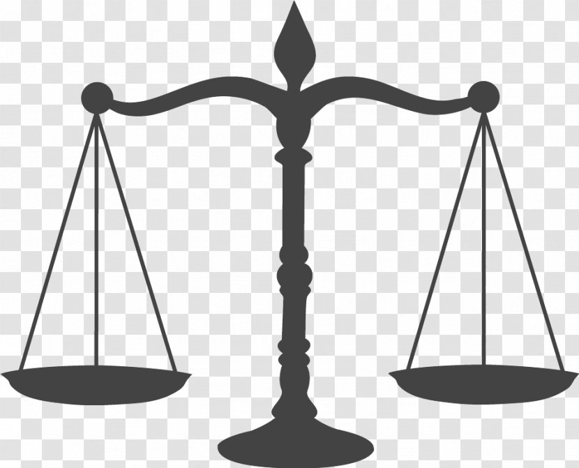 Lady Justice Symbol Criminal Court - Measuring Scales Transparent PNG