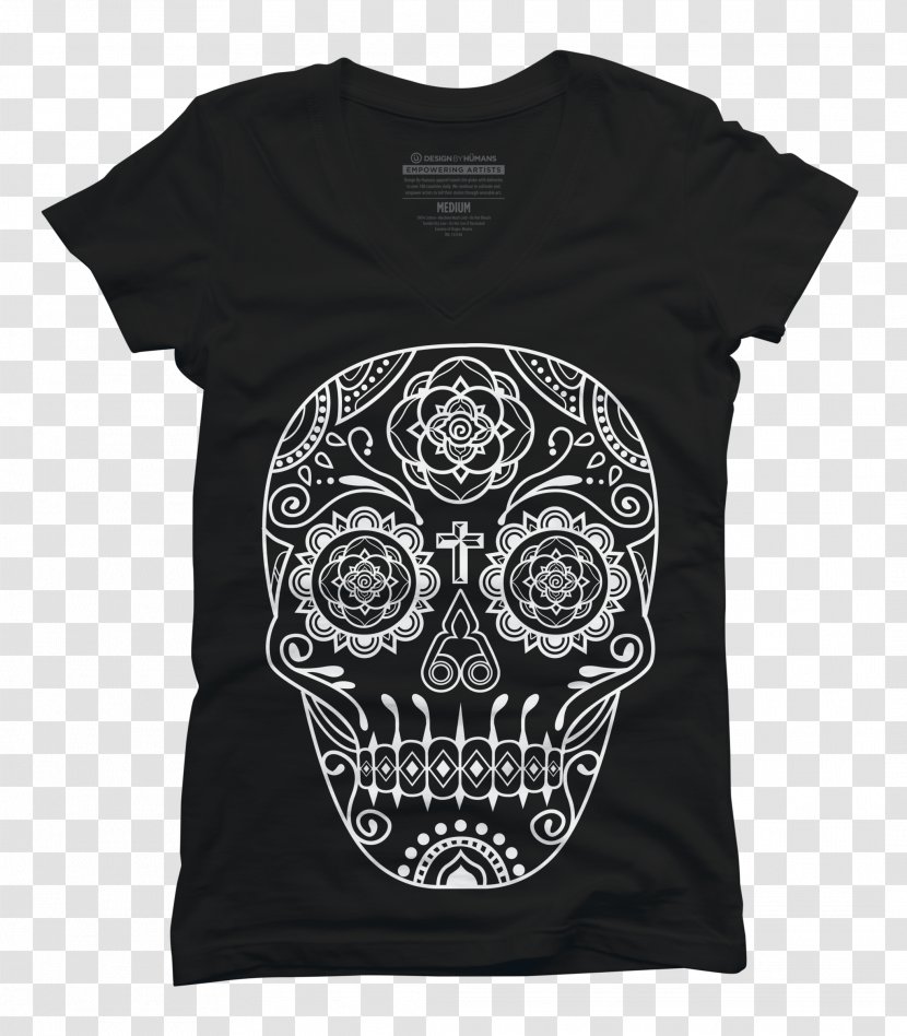 T-shirt La Calavera Catrina Skull Day Of The Dead Transparent PNG