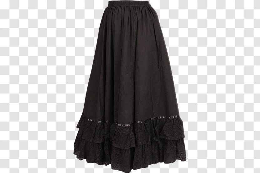 Dress Skirt Ruffle Waist Torso - Black M - Noble Lace Transparent PNG