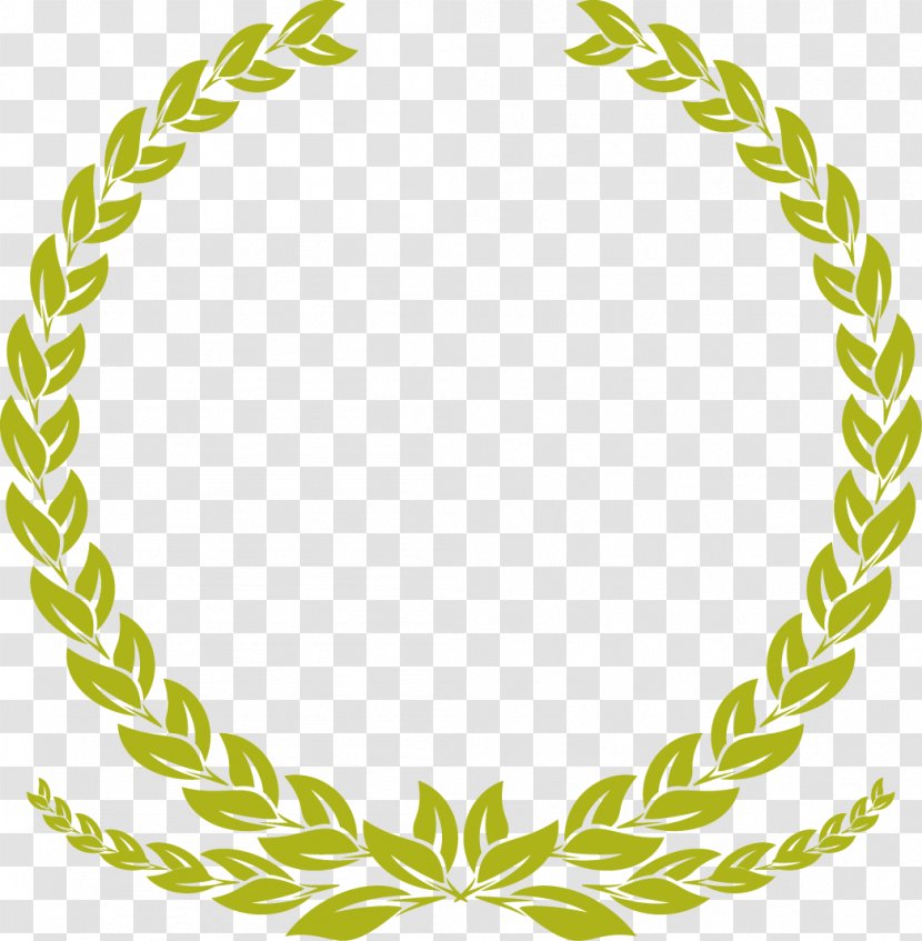 Green Simple Grass Ring Border Texture - Picture Frame - Symmetry Transparent PNG