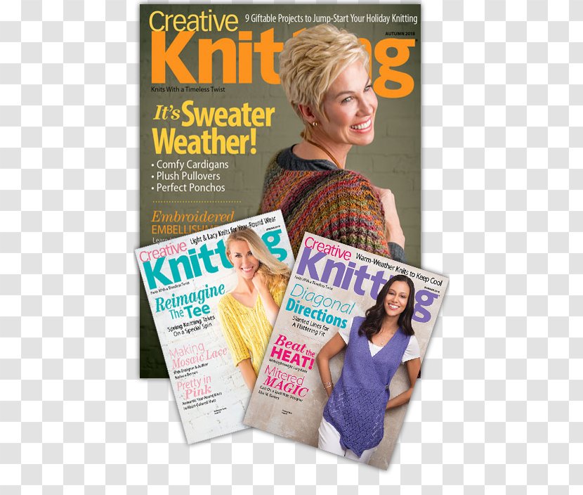 Magazine Knitting Quilting Needlework Embroidery - Modern Brochure Transparent PNG