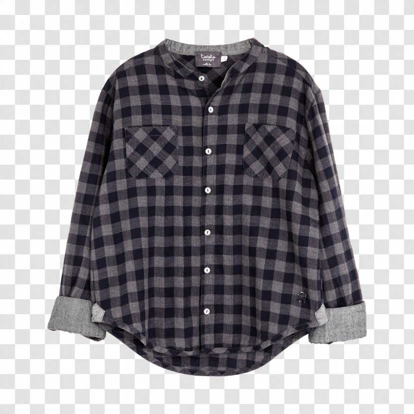 T-shirt Flannel Sleeve Dress Shirt - Top Transparent PNG