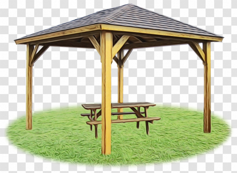 Gazebo Canopy Pergola Roof Outdoor Table Transparent PNG