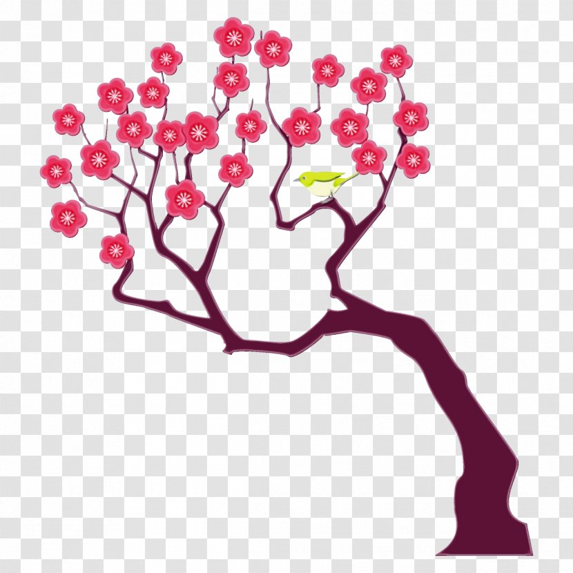 Cherry Blossom - Tree - Plant Stem Transparent PNG