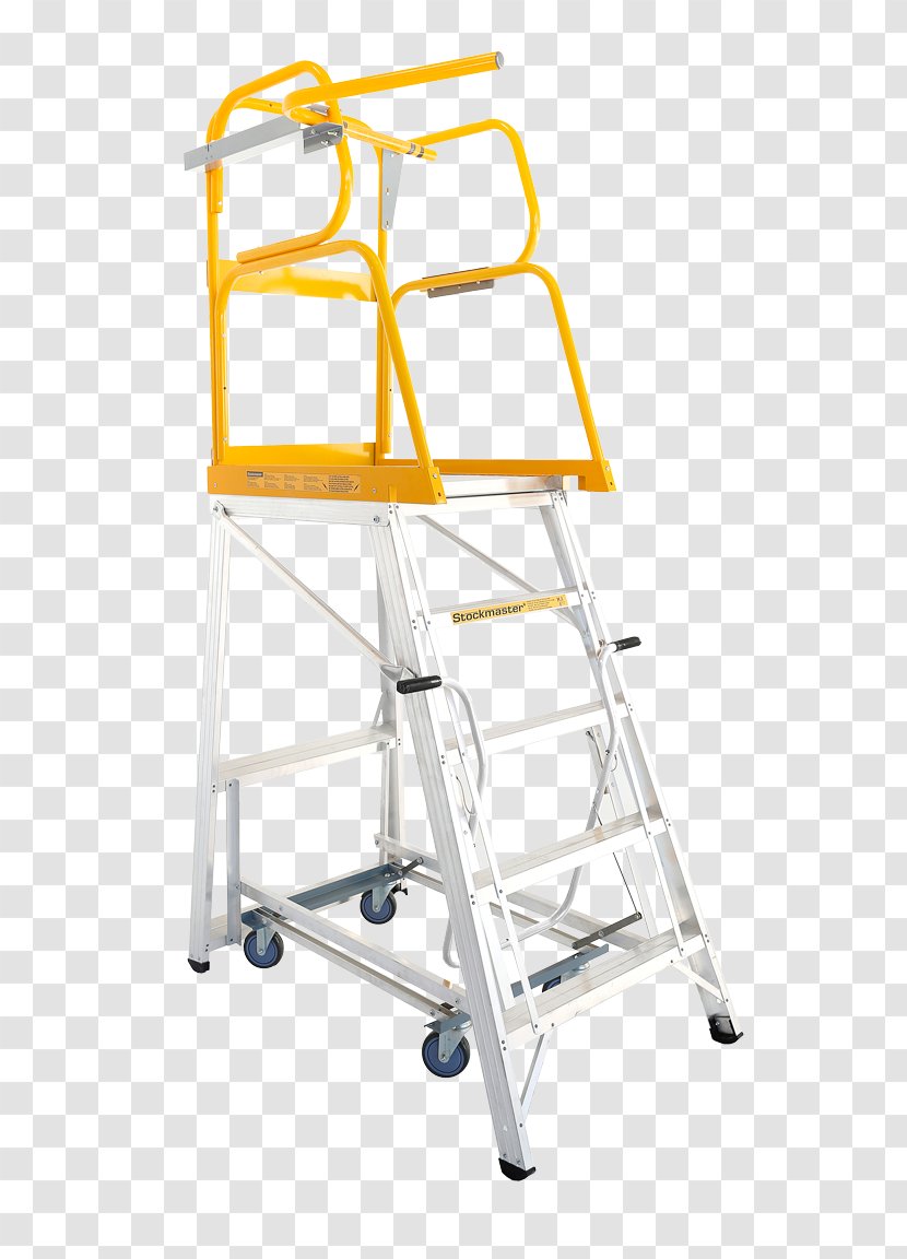 Ladder Order Picking Warehouse Pallet Jack Aerial Work Platform - Fiberglass - Worker Transparent PNG