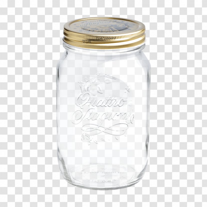 Mason Jar Glass Pizza Quattro Stagioni Lid - Food Transparent PNG