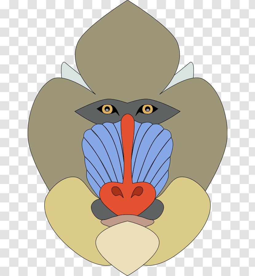 Mandrill Primate Ape Baboons Clip Art - Beak - Cliparts Transparent PNG