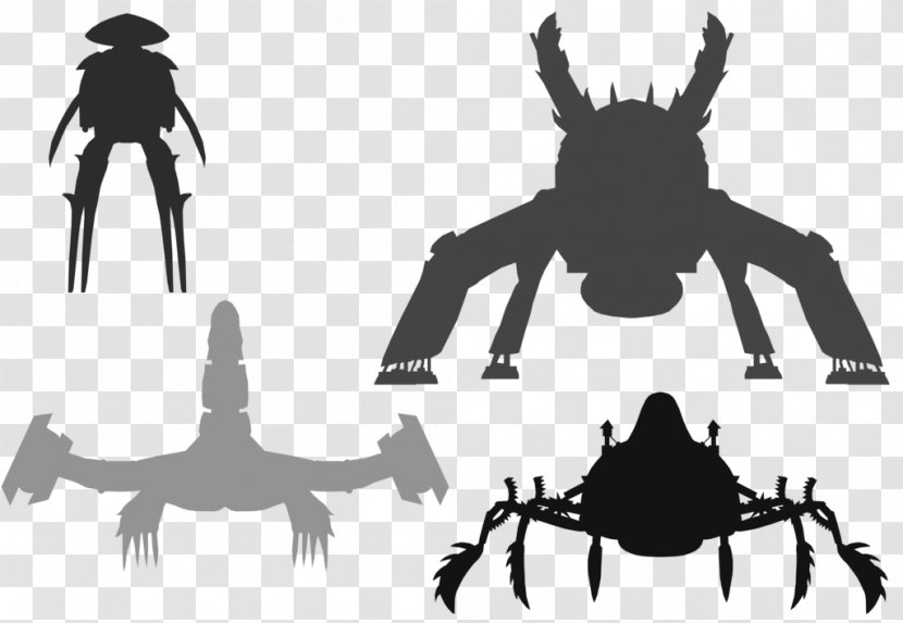 Black Insect Silhouette Cartoon White - Fiction Transparent PNG