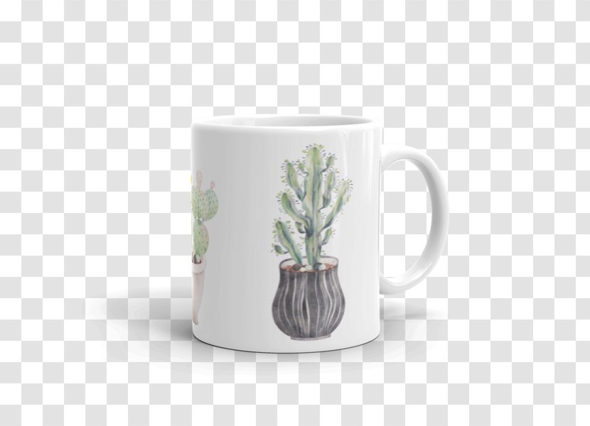 Mug T-shirt Tableware Coffee Cup Orchids - Tshirt - Watercolor Succulent Transparent PNG