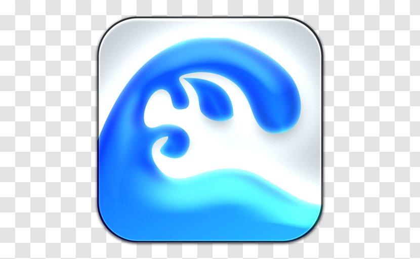 Electric Blue Symbol - Ocean Waves Transparent PNG