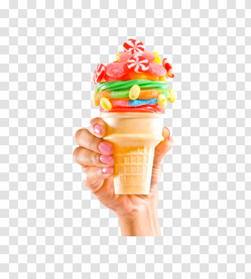 Ice Cream Cone Pop Chocolate - Candy Transparent PNG