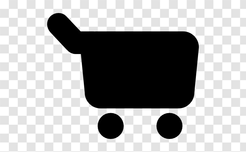 Shopping Cart - Black And White - Silhouette Transparent PNG