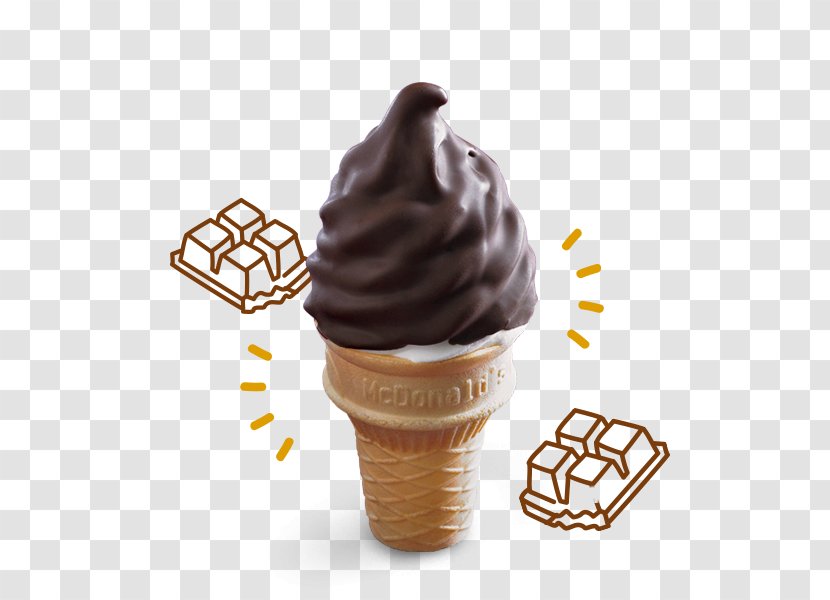 Ice Cream Cones Cake McDonald's - Chocolate Transparent PNG