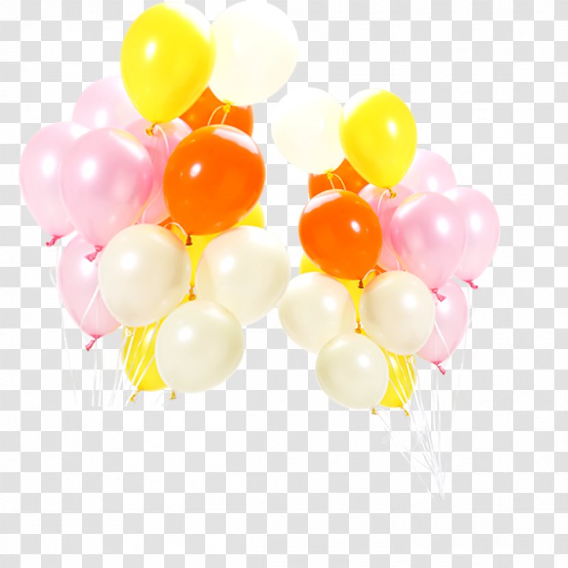 Balloon Yellow White - Orange - Red And Balloons Transparent PNG