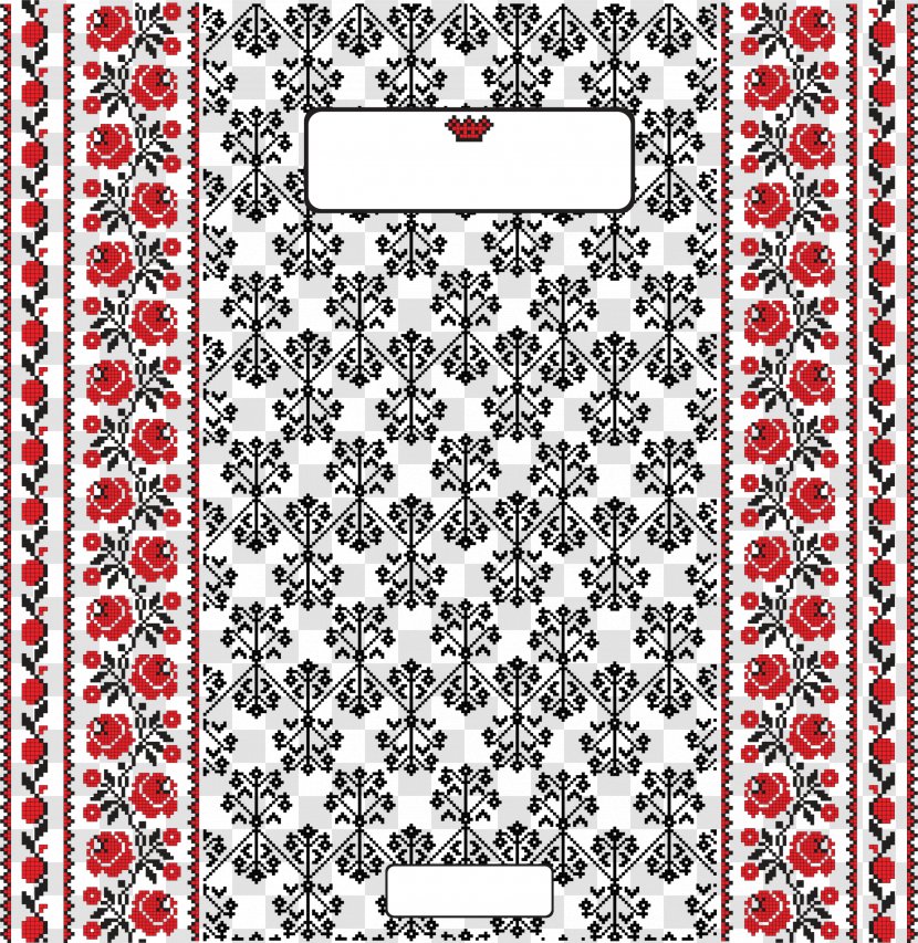 Ornament Motif Clip Art - Black - Red China Kazahana Rattan Background Transparent PNG